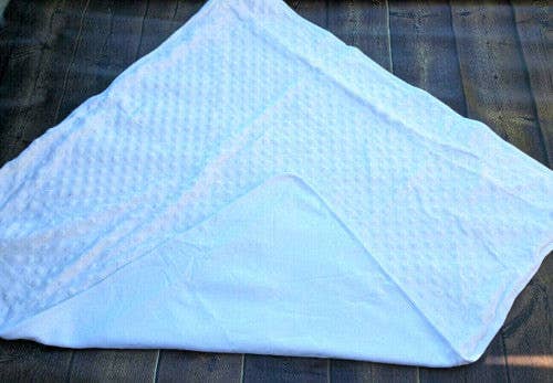 Minky and Cotton Baby Blanket
