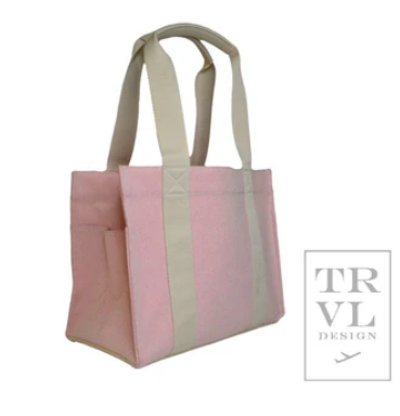 Luxe Linen Tote - Flamingo