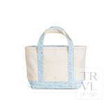 TRVL Mini Tote - Petite Fleur Blue Trim