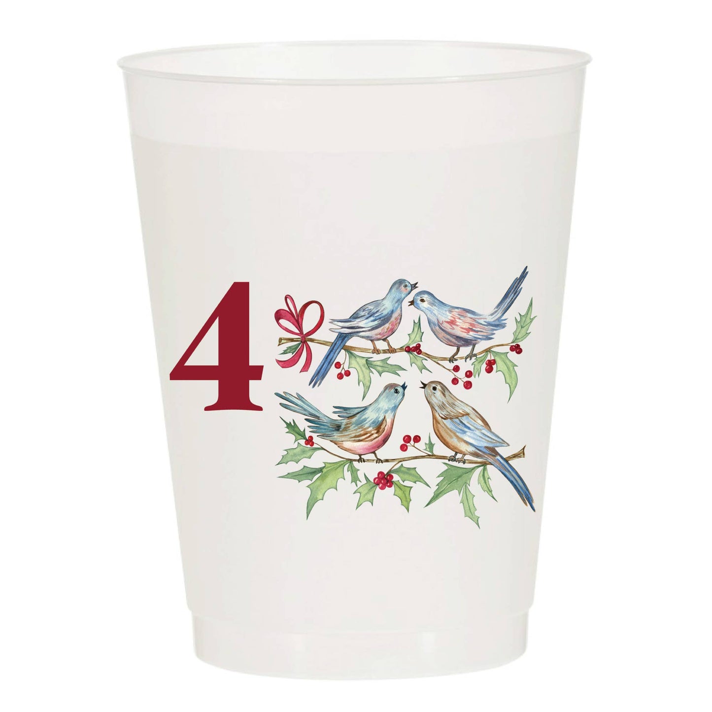 12 Days of Christmas Frosted Cups (set of 12)