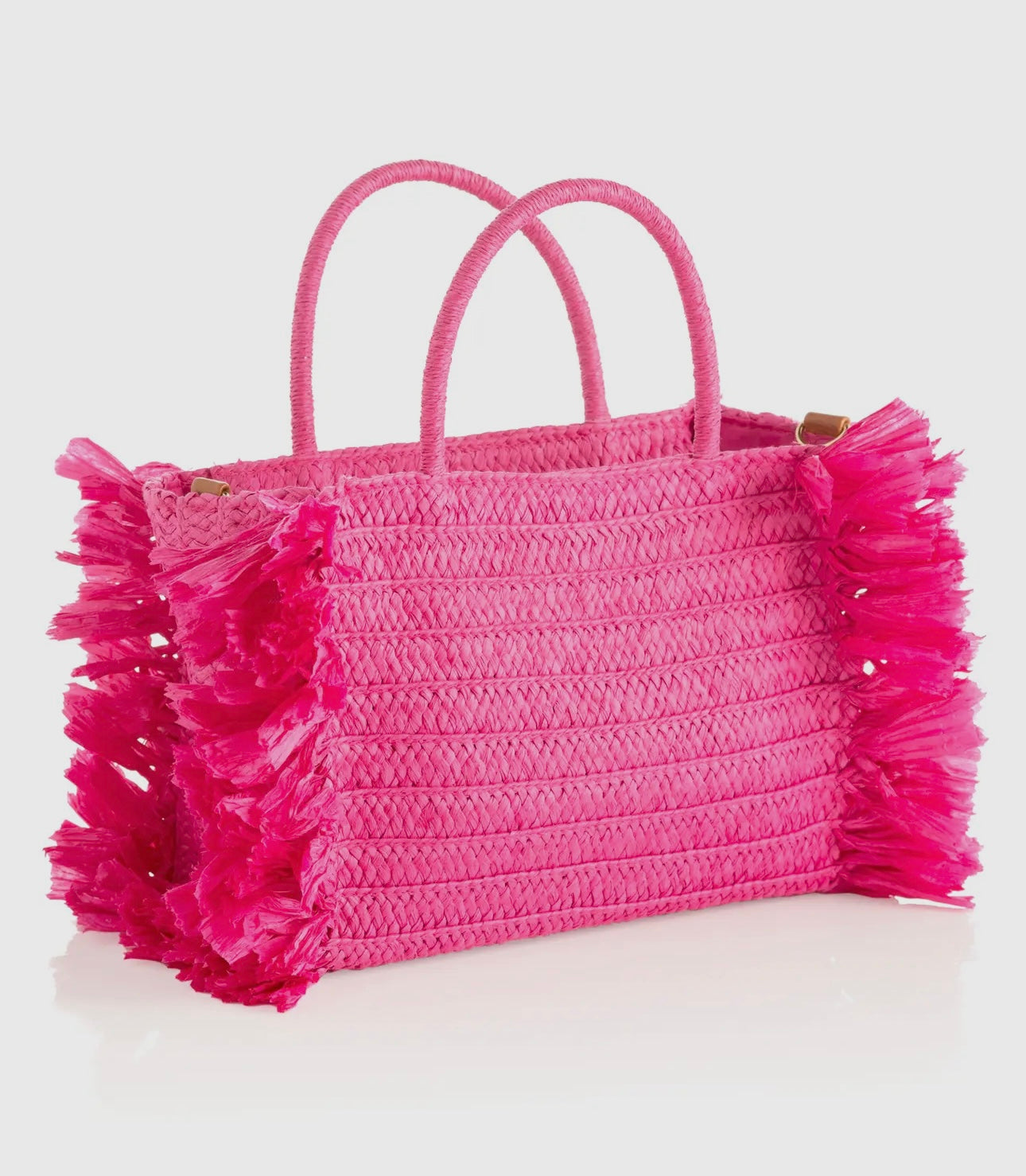SALE - Straw Fringe Mini Tote