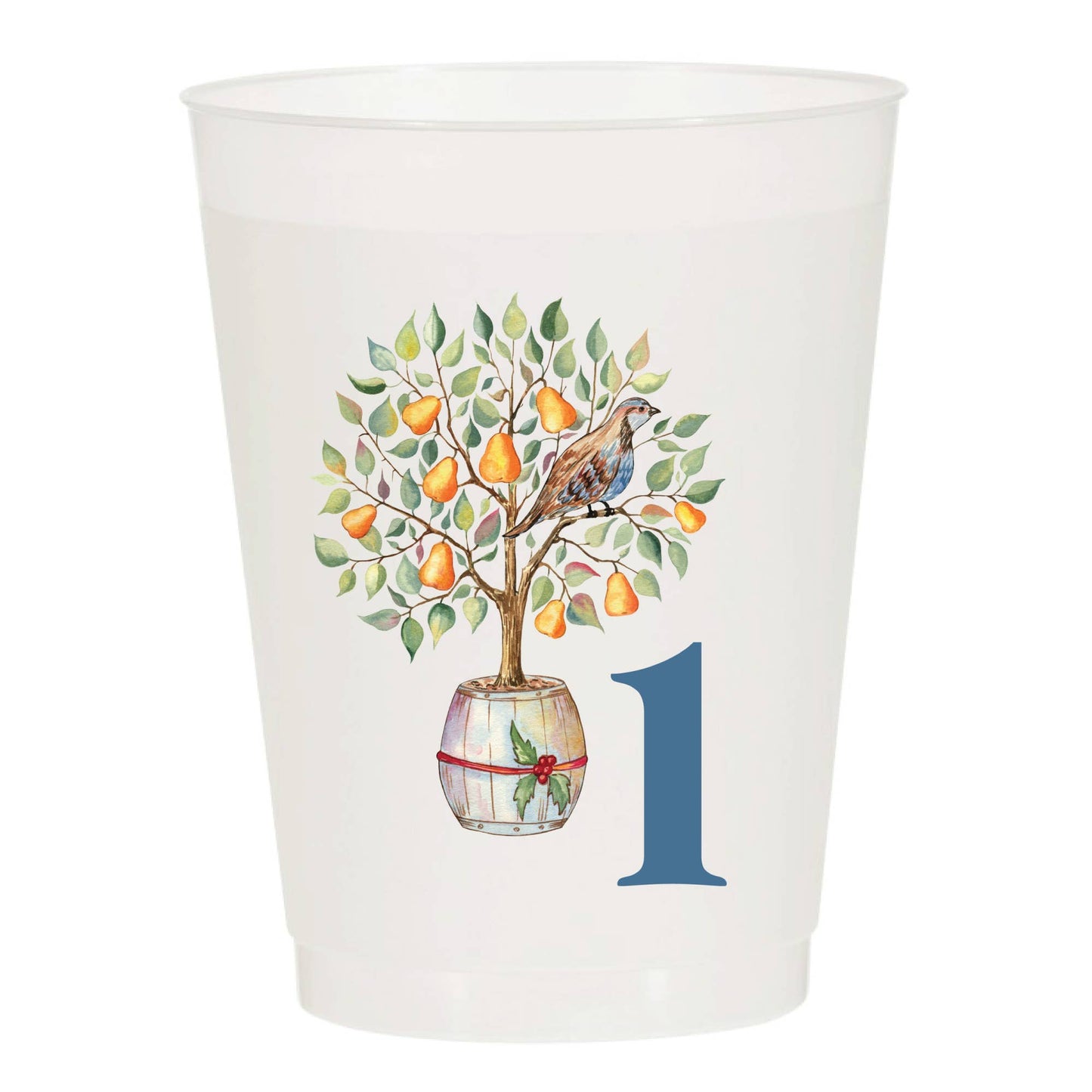 12 Days of Christmas Frosted Cups (set of 12)
