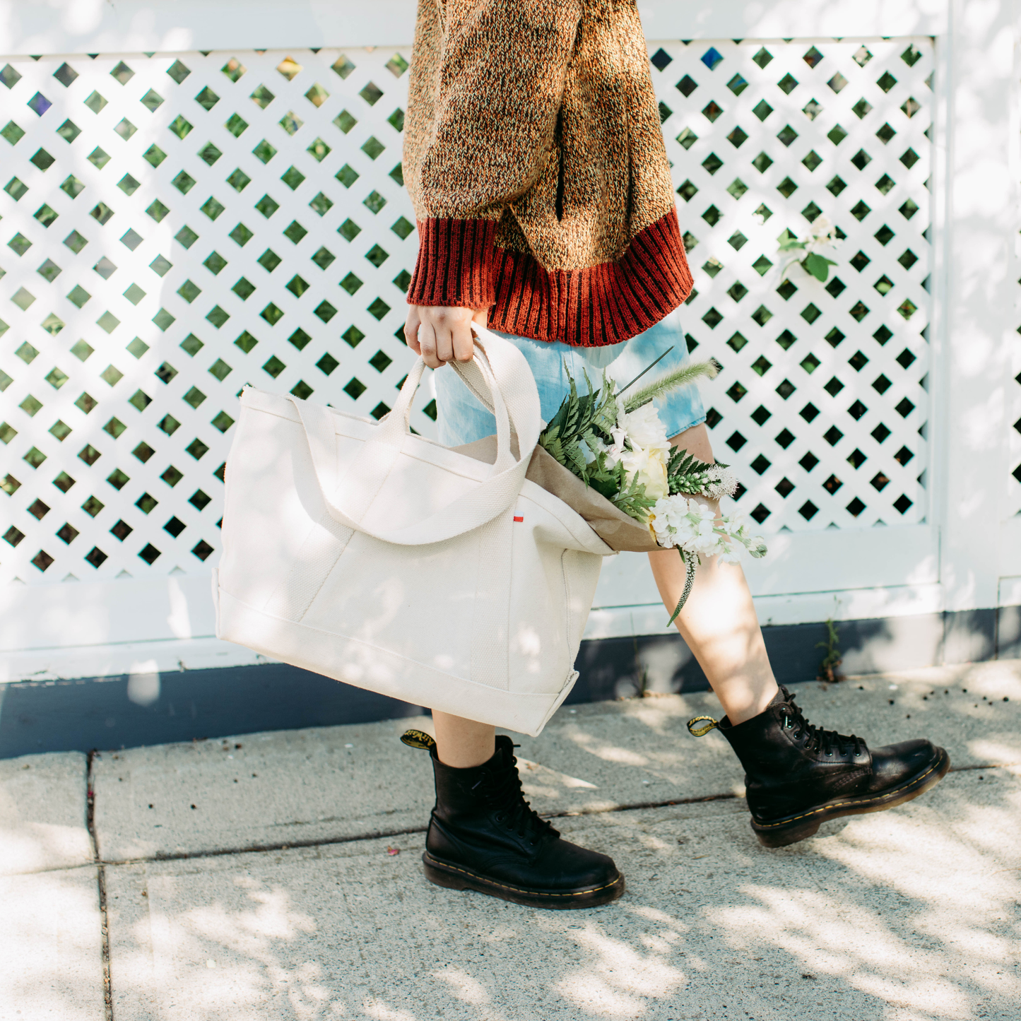 Canvas Crossbody Tote