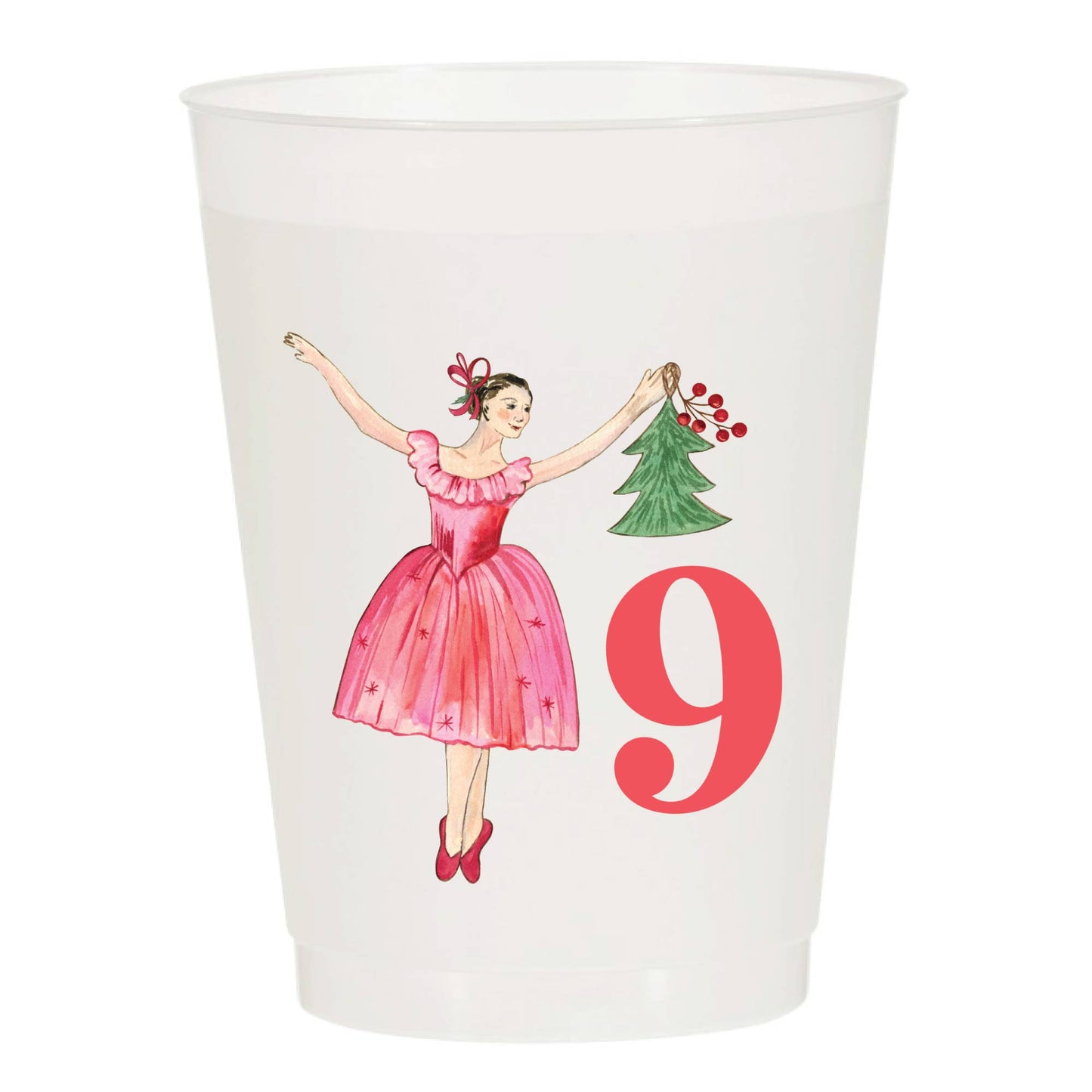 12 Days of Christmas Frosted Cups (set of 12)
