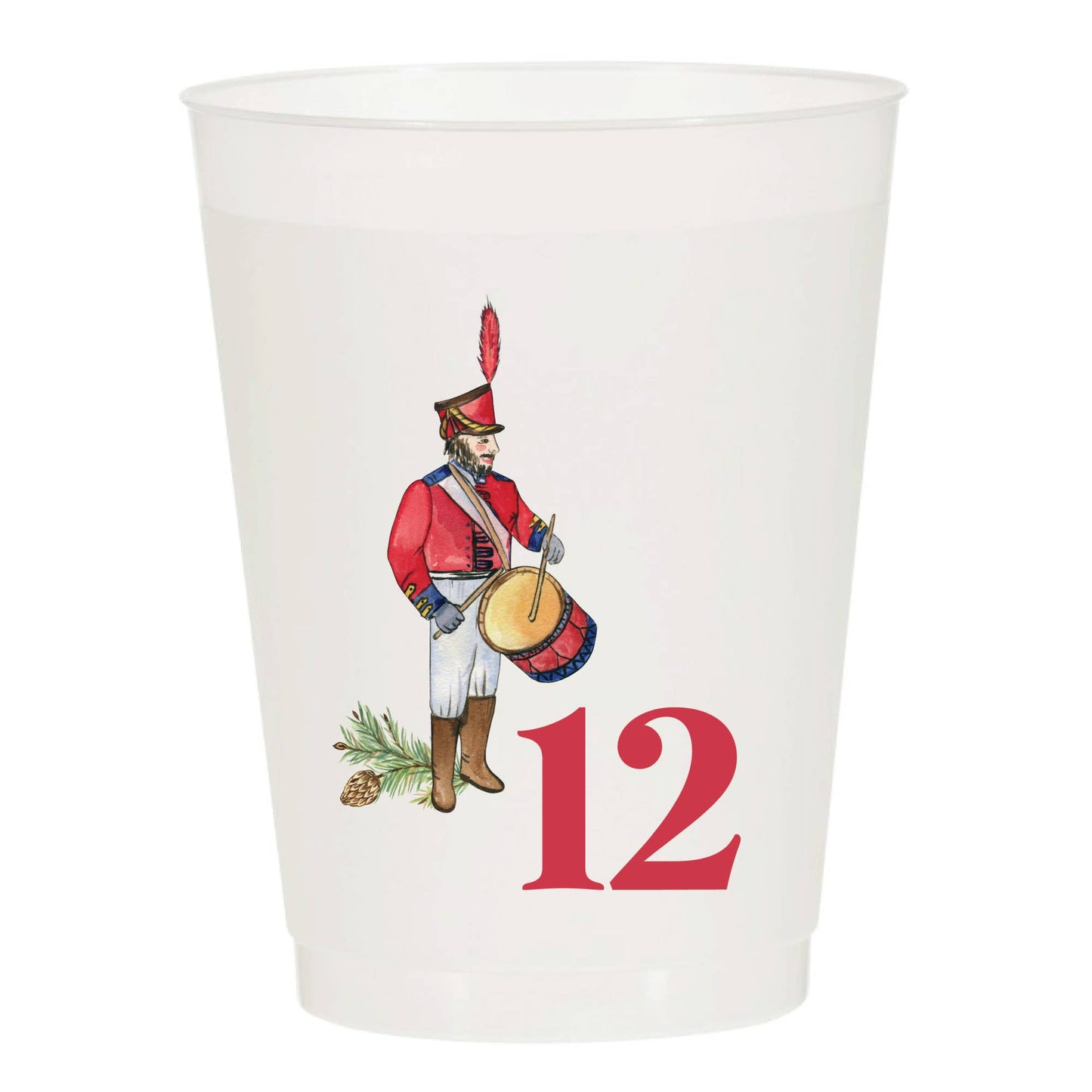 12 Days of Christmas Frosted Cups (set of 12)