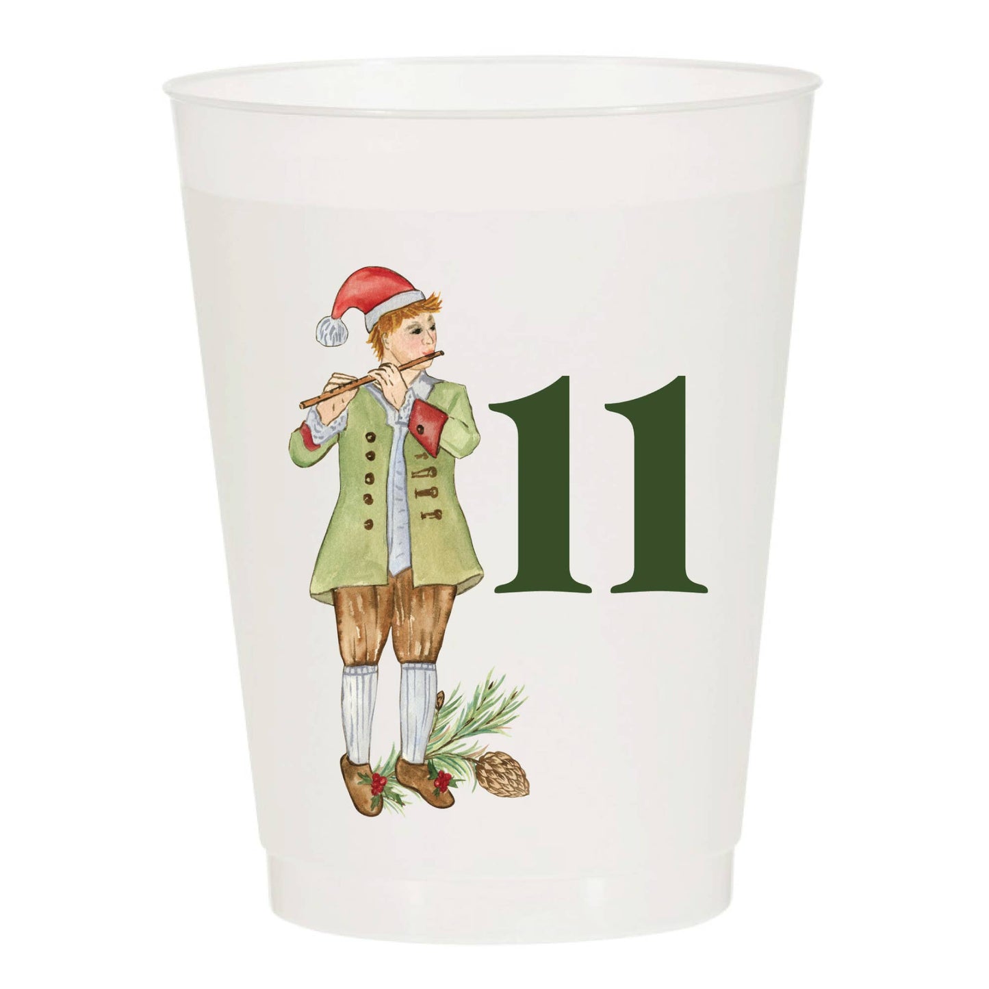12 Days of Christmas Frosted Cups (set of 12)