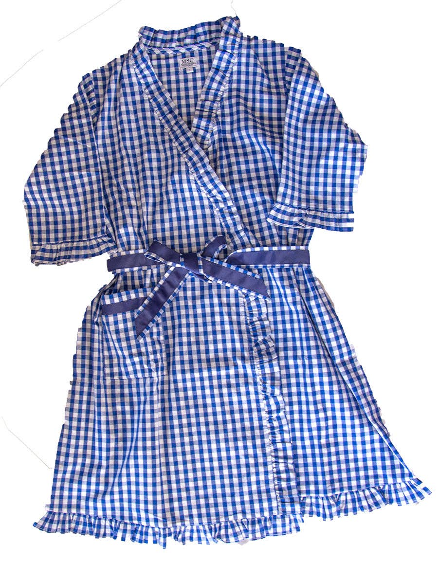 Gingham Ruffle Robe