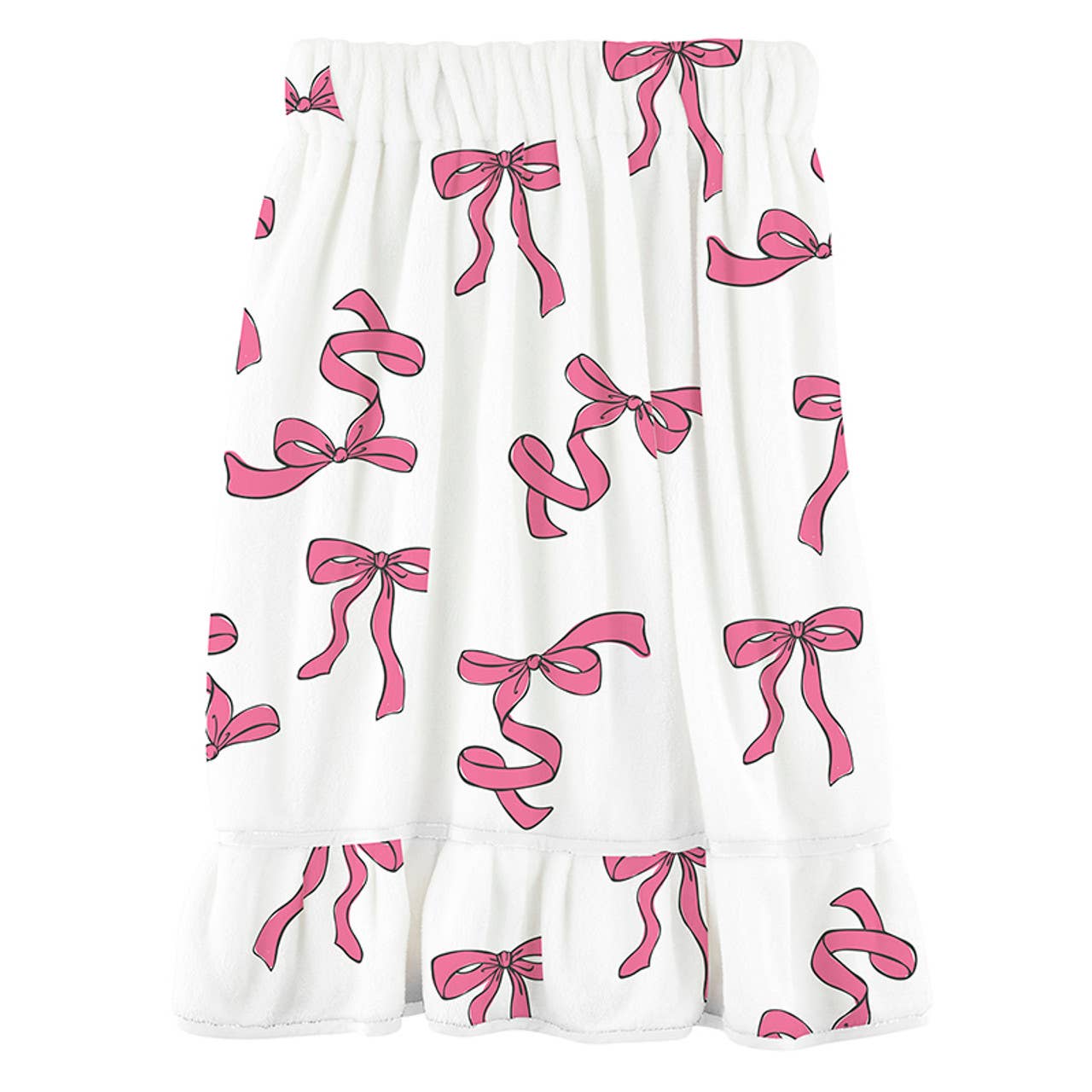 Towel Wrap - Pink Bows