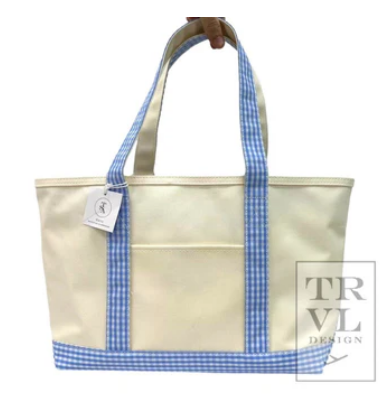 Coated Canvas Tote- Medium