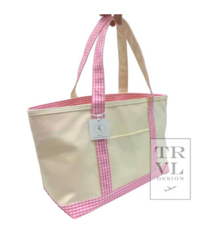 Coated Canvas Tote- Medium