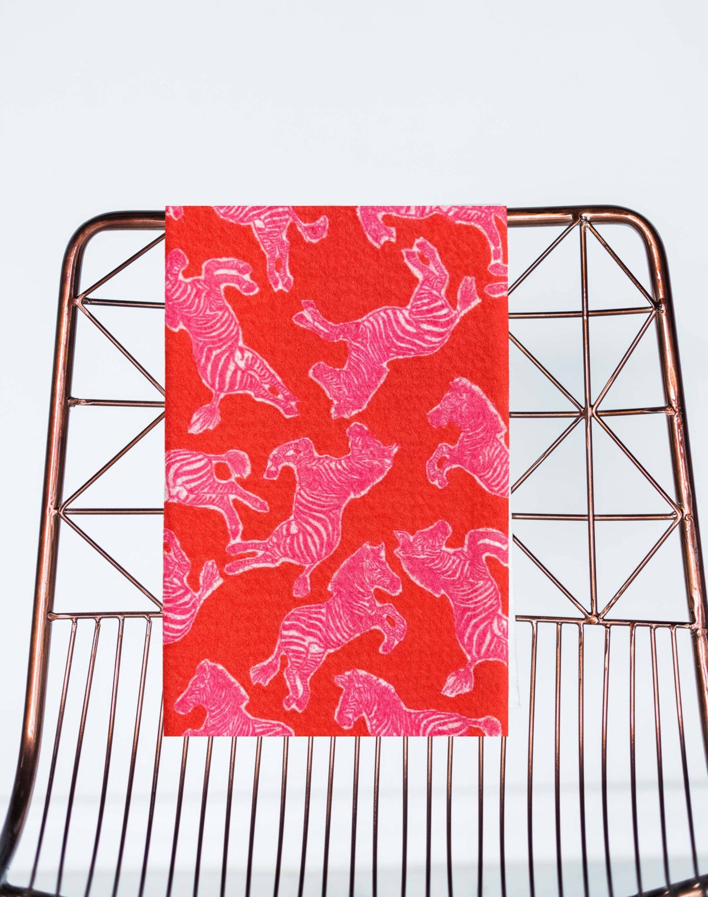 Kitchen Towel Preppy Pink and Red Zebra