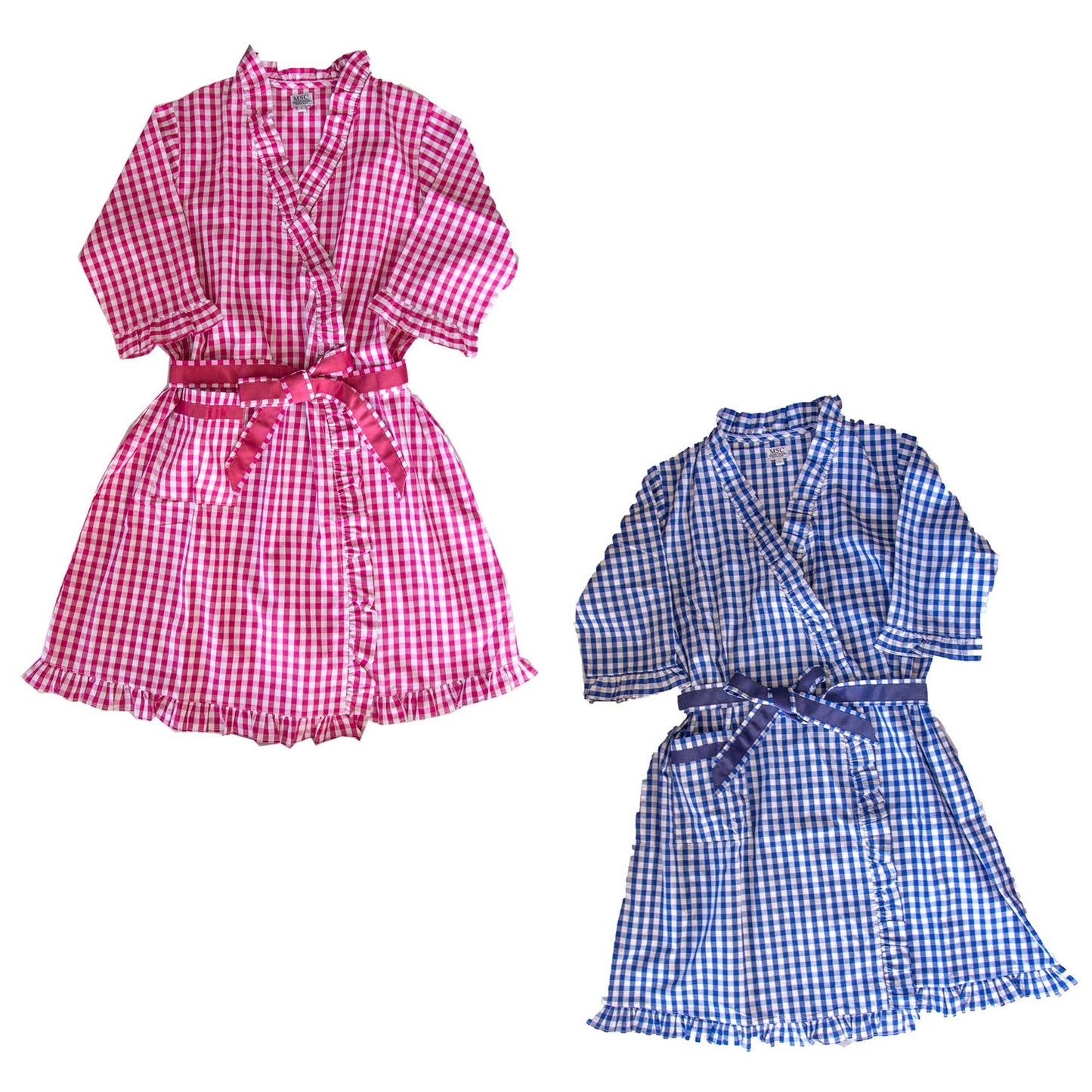 Gingham Ruffle Robe