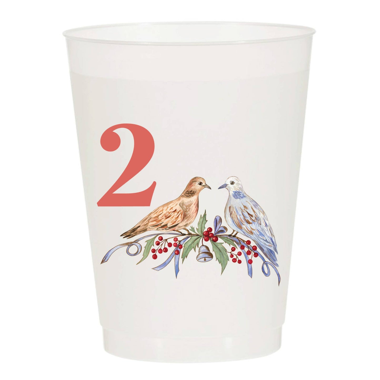 12 Days of Christmas Frosted Cups (set of 12)
