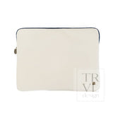 TRVL coated canvas laptop sleeve in Natural