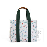 TRVL Tall Tote in Ski print