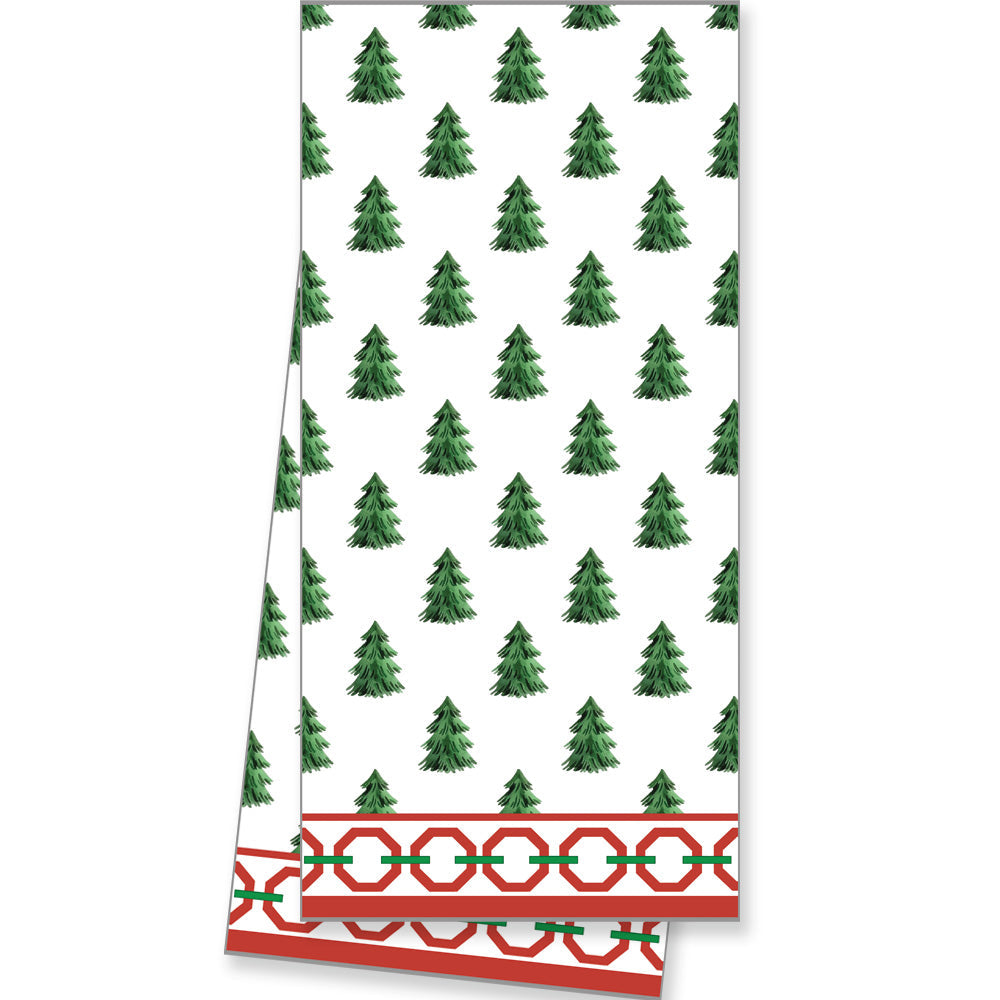 WH Hostess Christmas Tree Farm cotton tea towel