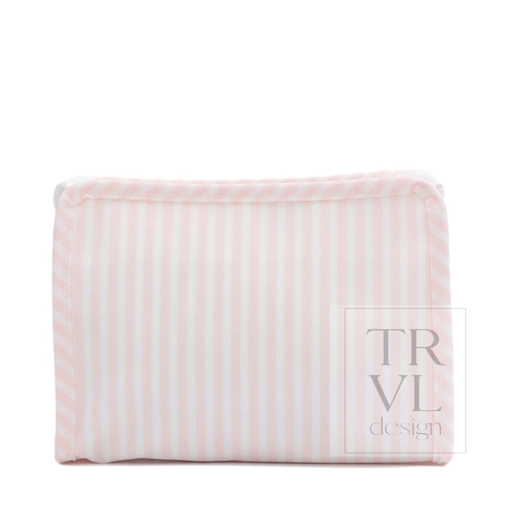 ROADIE SMALL Zip Pouch - PIMLICO STRIPE PINK
